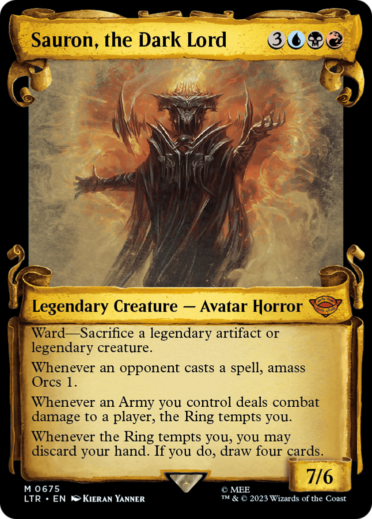 Sauron, the Dark Lord (Showcase Scrolls) (675) (LTR)