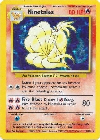 Image for Ninetales (012/102) (Base Set) (BS) - Pokemon