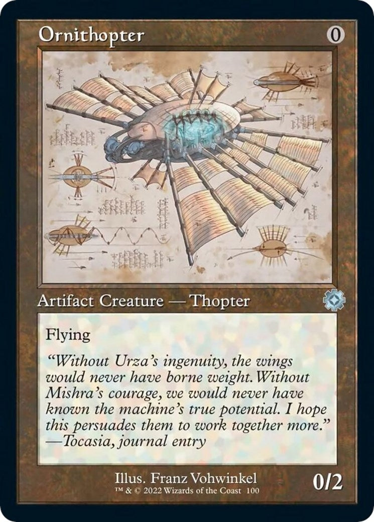 Ornithopter (Schematic) (100) (The Brothers' War: Retro Frame Artifacts)