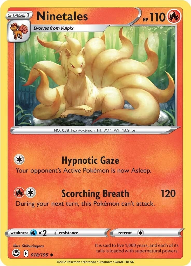 Ninetales (018/195) (SWSH12: Silver Tempest)