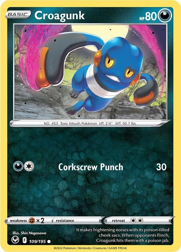 Croagunk (109/195) (SWSH12: Silver Tempest)