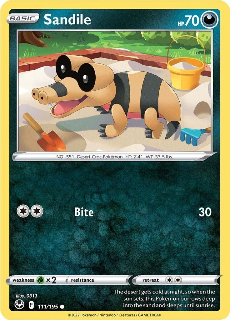 Sandile (111/195) (SWSH12: Silver Tempest)