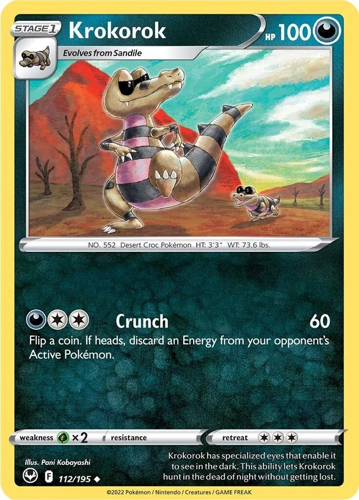Krokorok (112/195) (SWSH12: Silver Tempest)