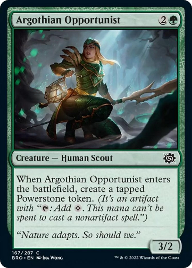 Image for Argothian Opportunist (167) (The Brothers' War) - Magic: The Gathering