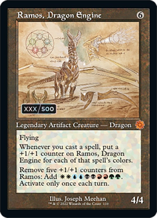 Ramos, Dragon Engine (Schematic) (Serial Numbered) (110) (The Brothers' War: Retro Frame Artifacts)