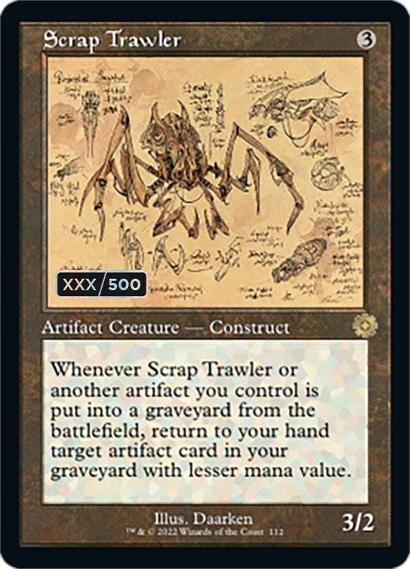 Image for Scrap Trawler (Schematic) (Serial Numbered) (112) (The Brothers' War: Retro Frame Artifacts) - Magic: The Gathering