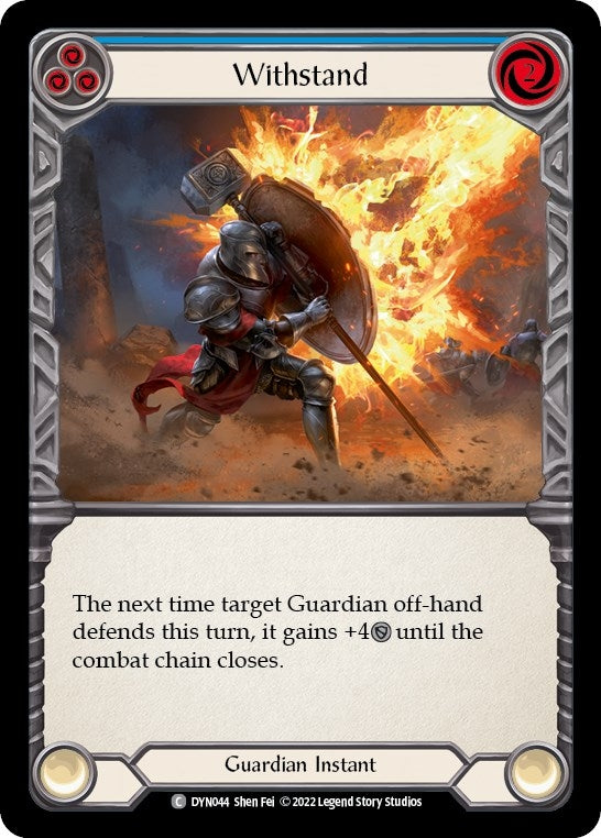 Image for Withstand (Blue) (DYN044) (Dynasty) - Flesh and Blood TCG