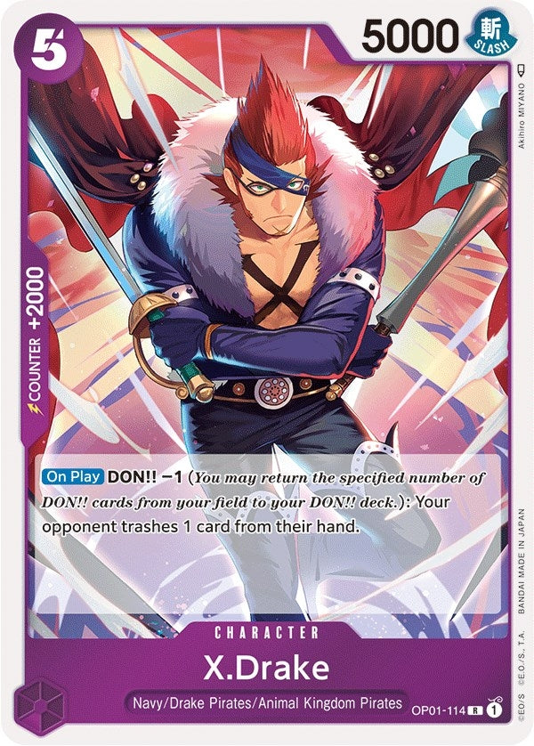 X.Drake (114) (OP01-114) (Romance Dawn)