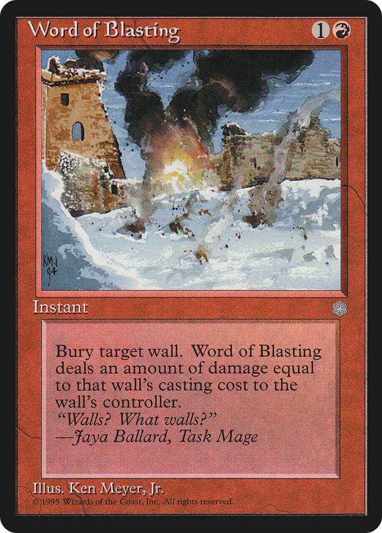 Word of Blasting (ICE)