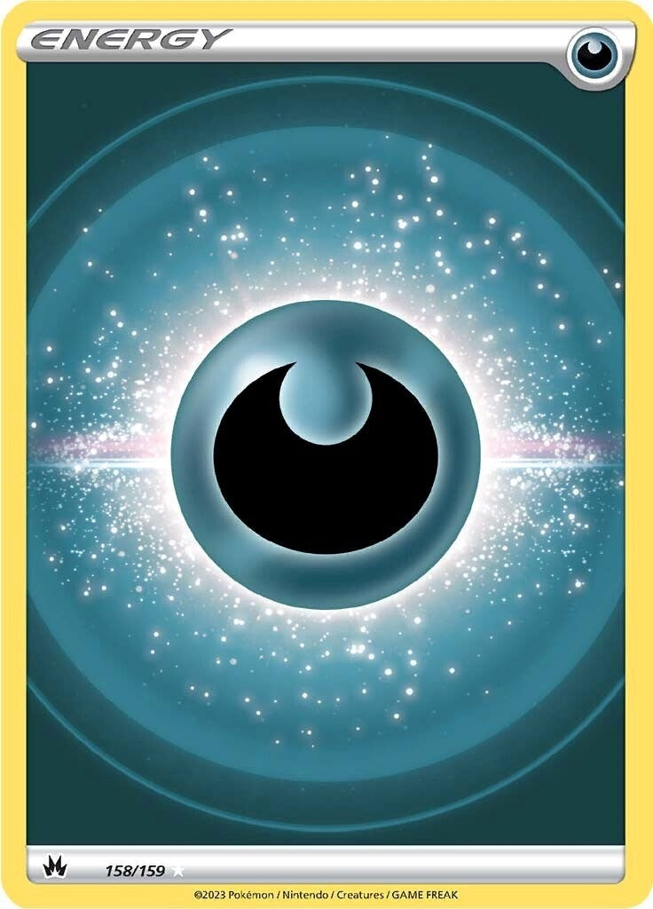 Darkness Energy (Texture Full Art) (158/159) (Crown Zenith)