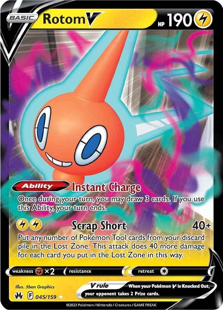 Rotom V (045/159) (Crown Zenith)