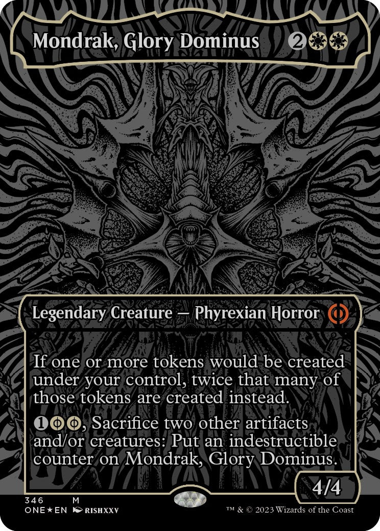 Mondrak, Glory Dominus (Oil Slick Raised Foil) (346) (Phyrexia: All Will Be One)
