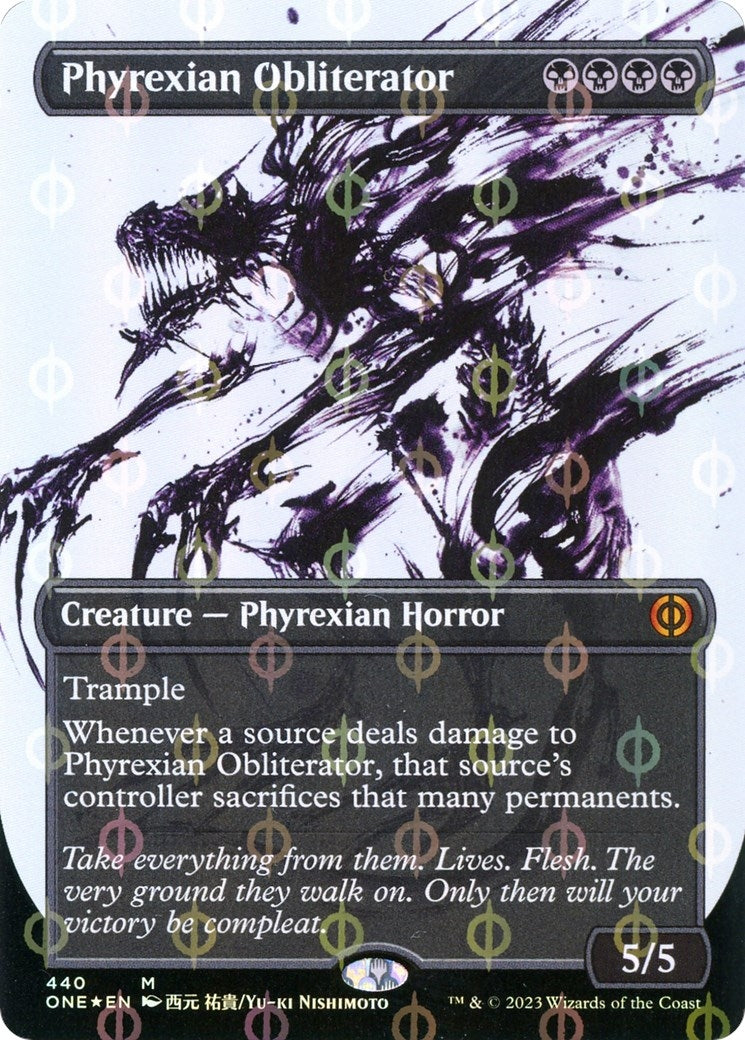 Image for Phyrexian Obliterator (Showcase) (Step-and-Compleat Foil) (440) (Phyrexia: All Will Be One) - Magic: The Gathering
