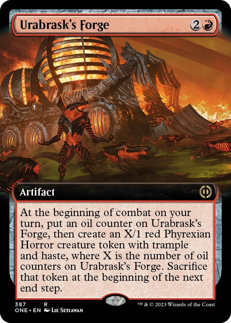 Urabrask's Forge (Extended Art) (387) (Phyrexia: All Will Be One)