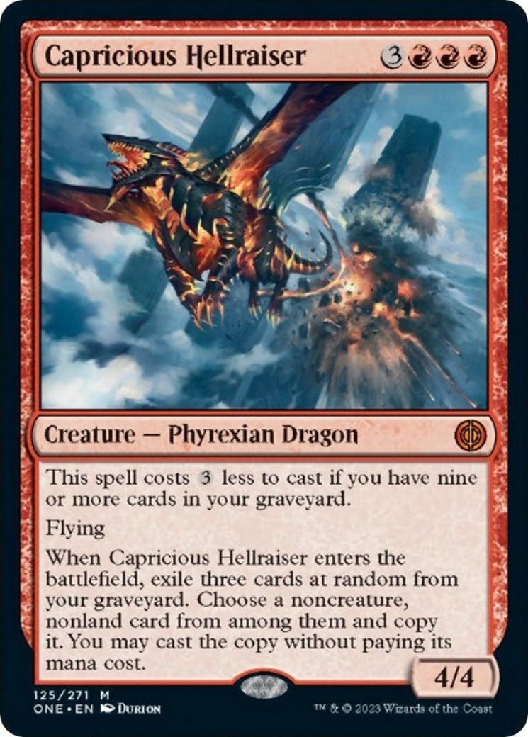 Image for Capricious Hellraiser (125) (Phyrexia: All Will Be One) - Magic: The Gathering