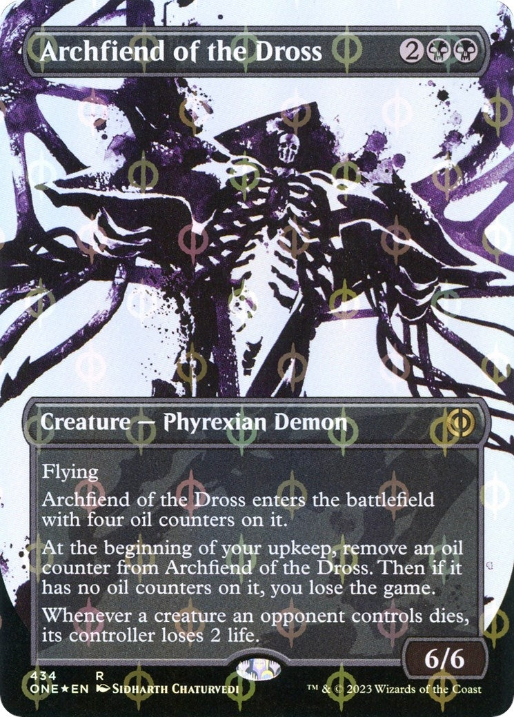 Archfiend of the Dross (Showcase) (Step-and-Compleat Foil) (434) (Phyrexia: All Will Be One)