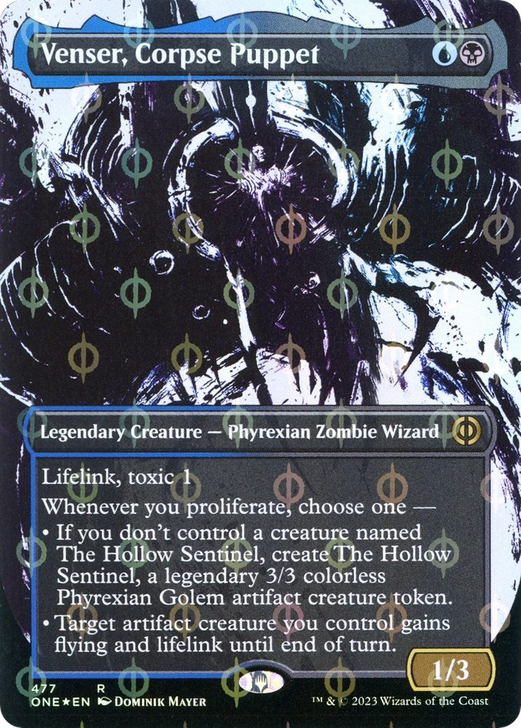 Image for Venser, Corpse Puppet (Showcase) (Step-and-Compleat Foil) (477) (Phyrexia: All Will Be One) - Magic: The Gathering