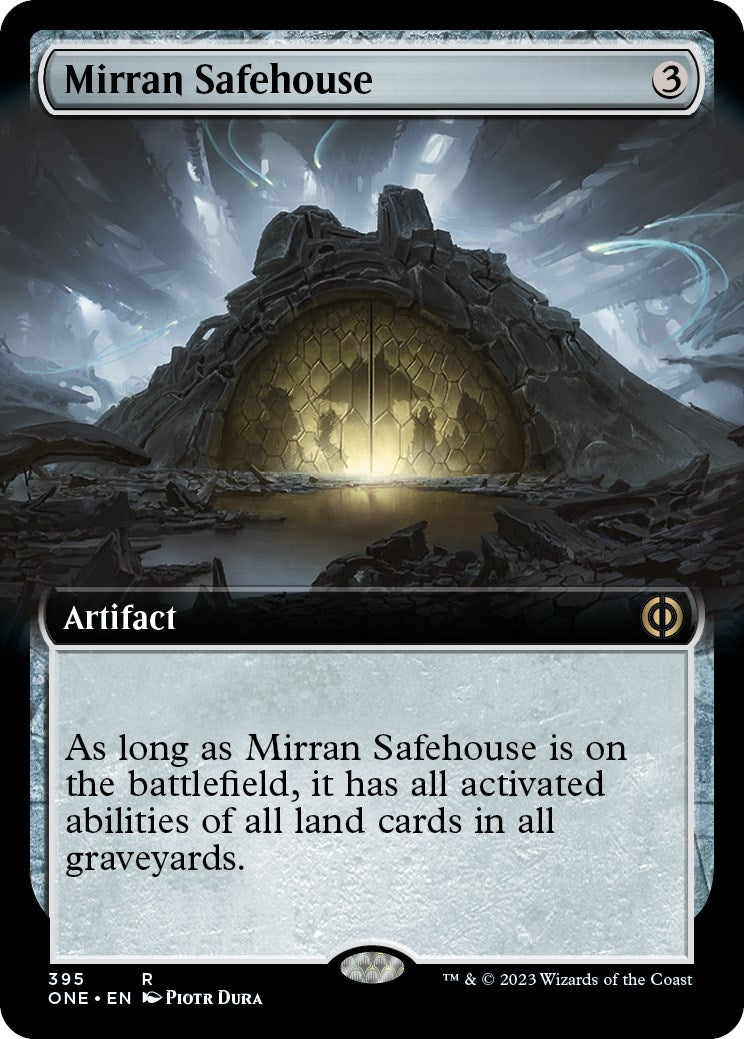 Image for Mirran Safehouse (Extended Art) (395) (Phyrexia: All Will Be One) - Magic: The Gathering