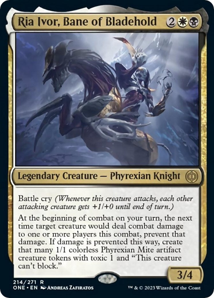 Image for Ria Ivor, Bane of Bladehold (214) (Phyrexia: All Will Be One) - Magic: The Gathering