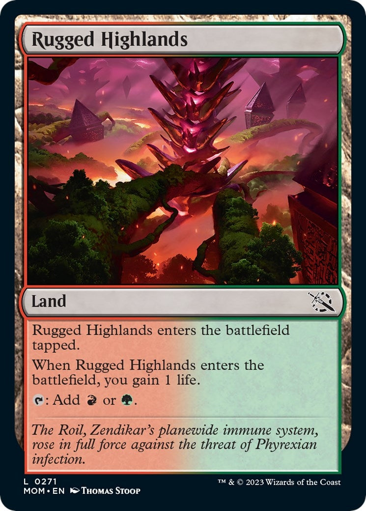 Image for Rugged Highlands (271) (March of the Machine) - Magic: The Gathering