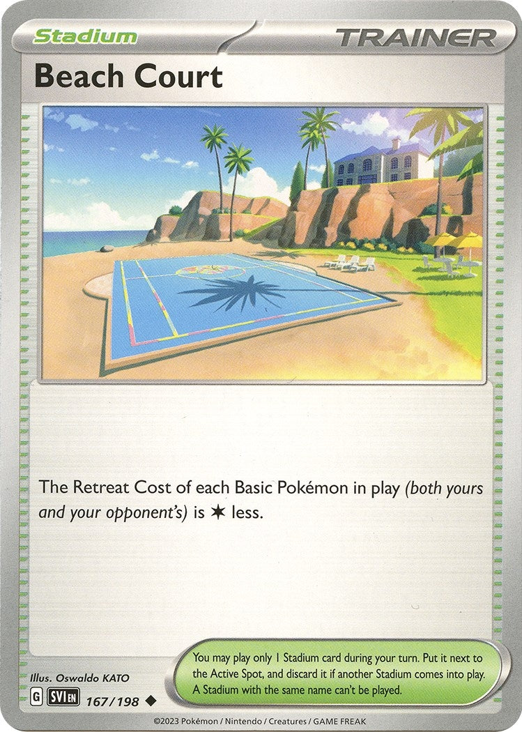 Beach Court (167/198) (SV01: Scarlet & Violet Base Set)