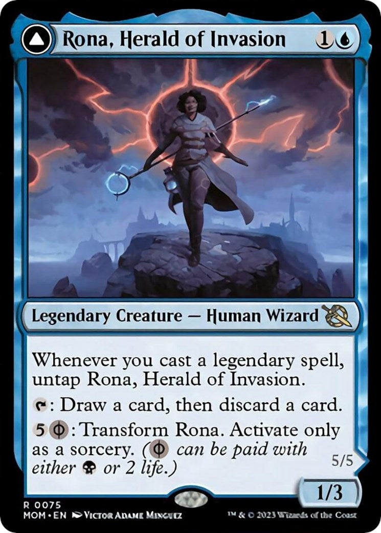 Image for Rona, Herald of Invasion (75) (March of the Machine) - Magic: The Gathering