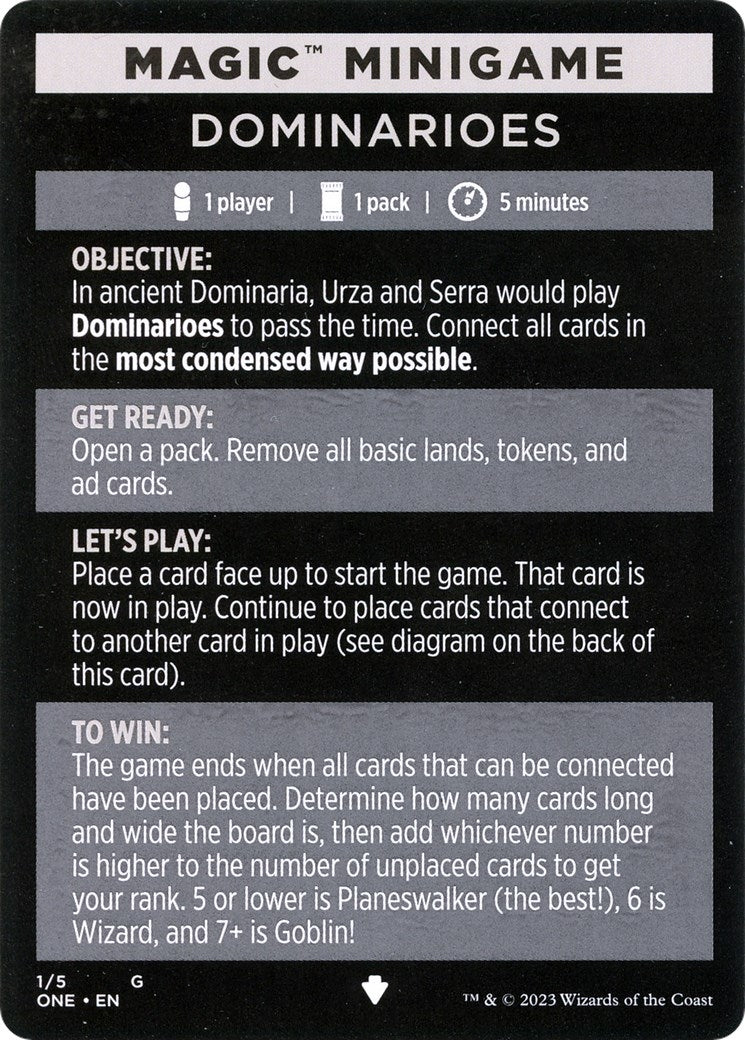 Magic Minigame: Dominarioes (1) (Phyrexia: All Will Be One)