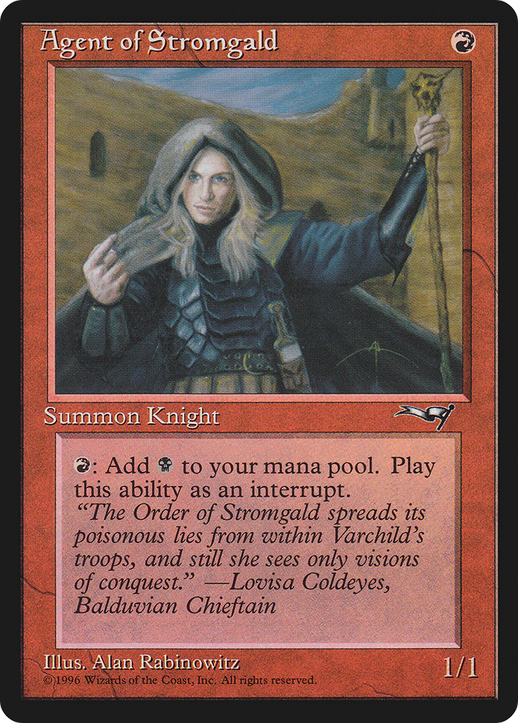 Agent of Stromgald (Woman Holding Staff) (95) (ALL)