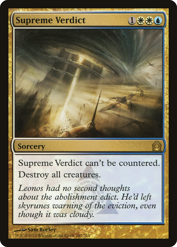 Supreme Verdict (201) (RTR)