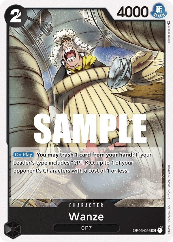 Image for Wanze (OP03-093) (Pillars of Strength) - One Piece Card Game
