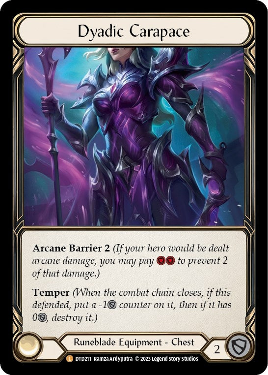 Image for Dyadic Carapace (DTD211) (Dusk till Dawn) - Flesh and Blood TCG