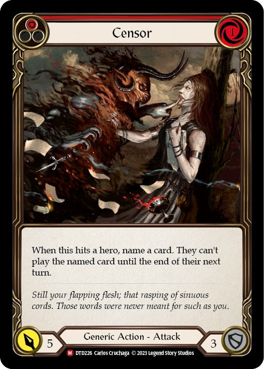 Image for Censor (DTD226) (Dusk till Dawn) - Flesh and Blood TCG