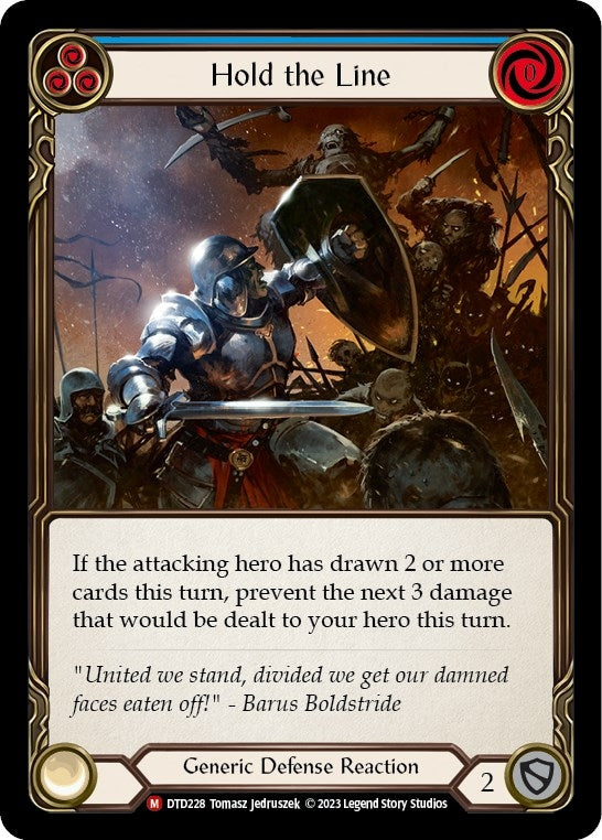 Image for Hold the Line (DTD228) (Dusk till Dawn) - Flesh and Blood TCG