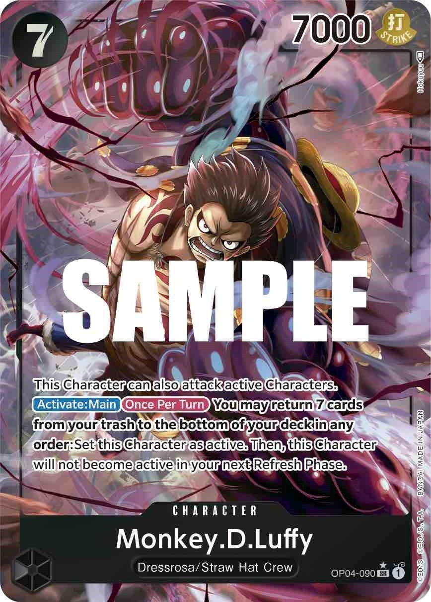 Monkey.D.Luffy (090) (Alternate Art) (OP04-090) (Kingdoms of Intrigue)