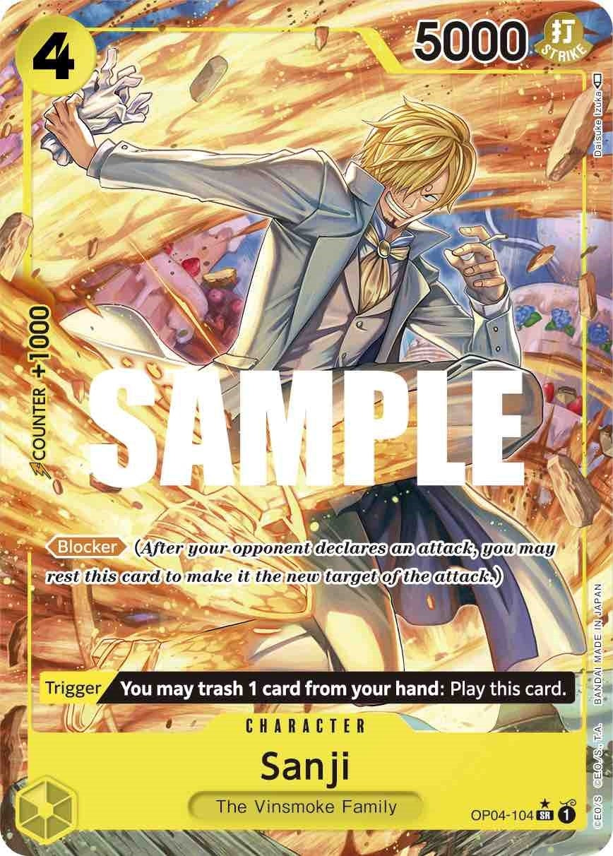 Sanji (104) (Alternate Art) (OP04-104) (Kingdoms of Intrigue)