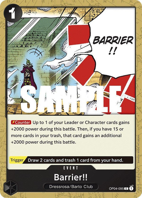 Barrier!! (OP04-095) (Kingdoms of Intrigue)