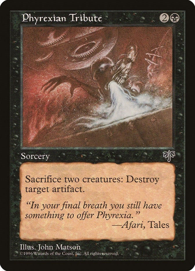Image for Phyrexian Tribute (Mirage) - Magic: The Gathering