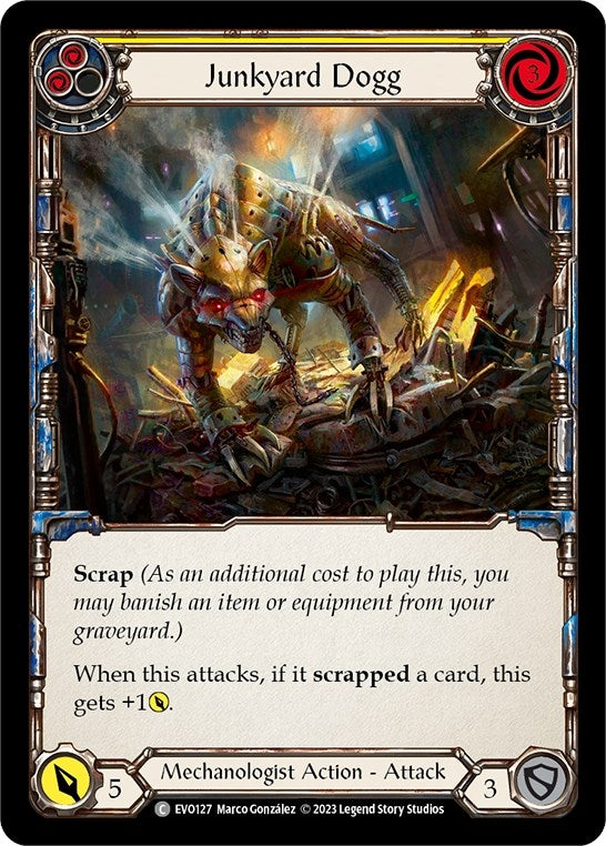 Image for Junkyard Dogg (Yellow) (EVO127) (Bright Lights) - Flesh and Blood TCG