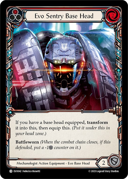 Image for Evo Sentry Base Head (EVO042) (Bright Lights) - Flesh and Blood TCG
