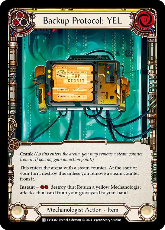 Image for Backup Protocol: YEL (EVO082) (Bright Lights) - Flesh and Blood TCG