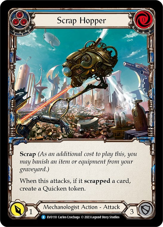 Image for Scrap Hopper (Blue) (EVO110) (Bright Lights) - Flesh and Blood TCG