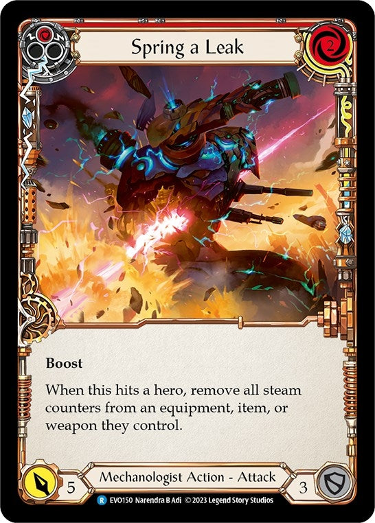 Image for Spring a Leak (Red) (EVO150) (Bright Lights) - Flesh and Blood TCG