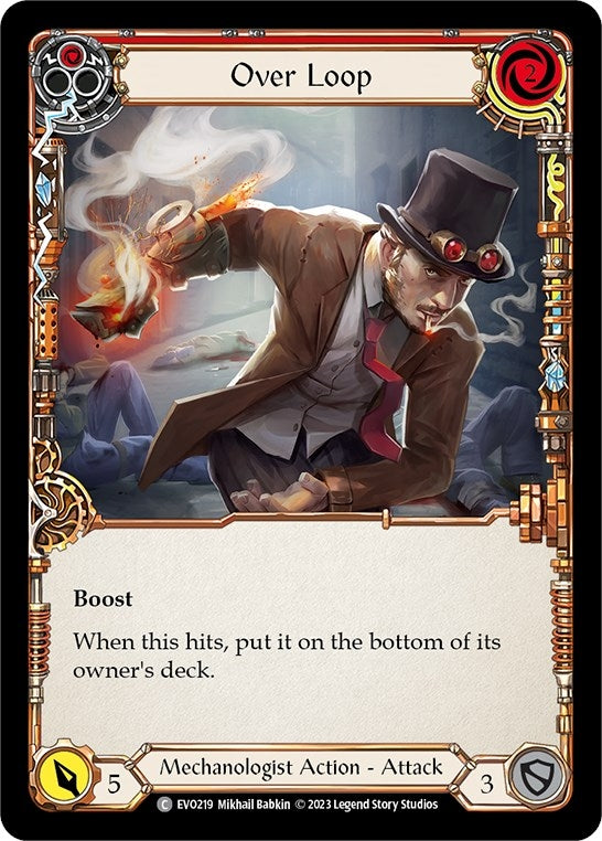 Image for Over Loop (Red) (EVO219) (Bright Lights) - Flesh and Blood TCG