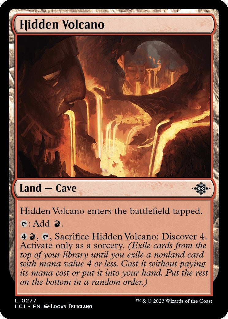 Image for Hidden Volcano (277) (The Lost Caverns of Ixalan) - Magic: The Gathering