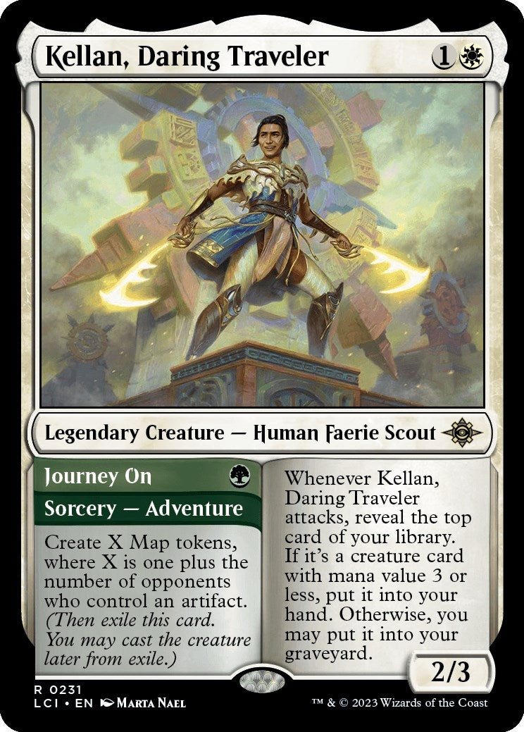 Image for Kellan, Daring Traveler (231) (The Lost Caverns of Ixalan) - Magic: The Gathering