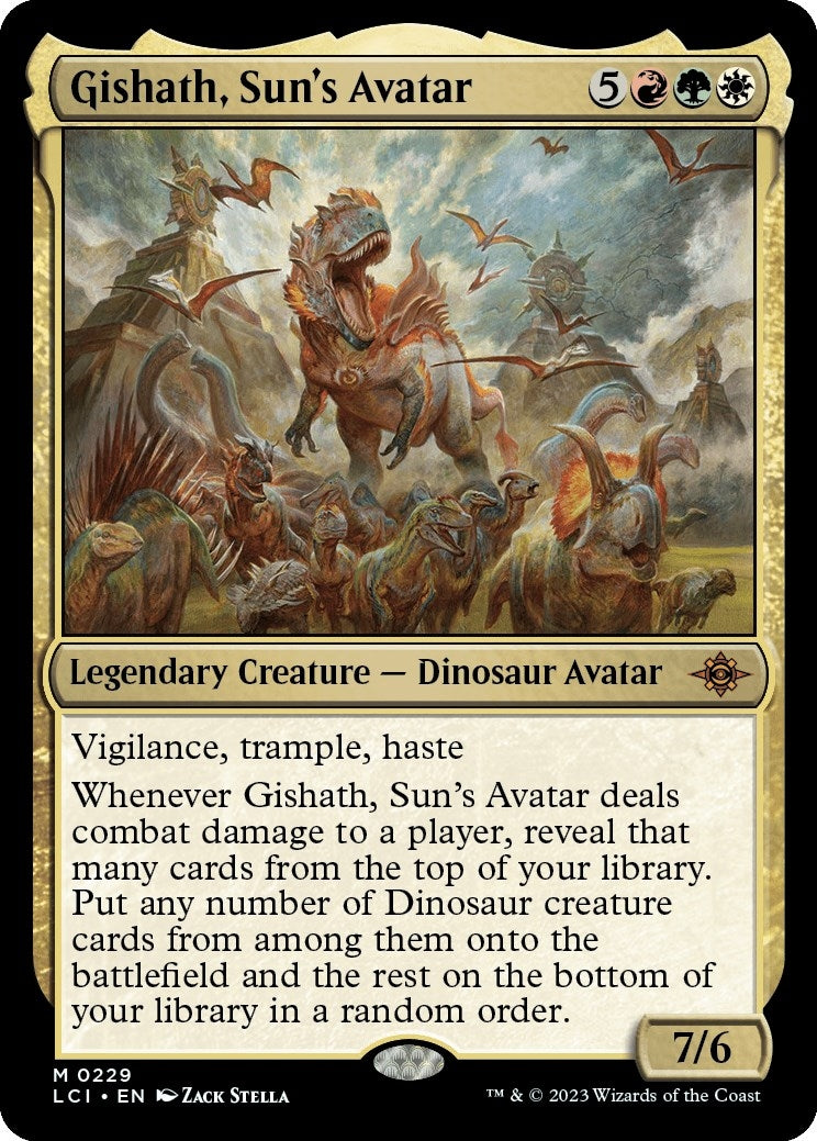 Image for Gishath, Sun's Avatar (229) (The Lost Caverns of Ixalan) - Magic: The Gathering