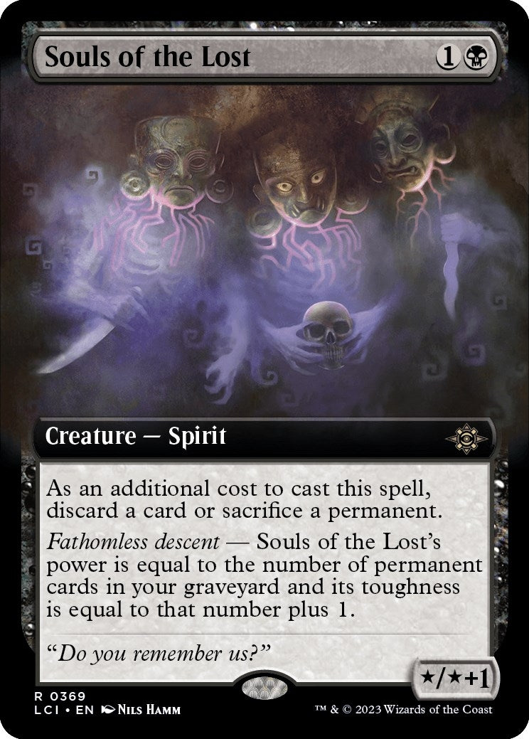 Image for Souls of the Lost (Extended Art) (369) (The Lost Caverns of Ixalan) - Magic: The Gathering