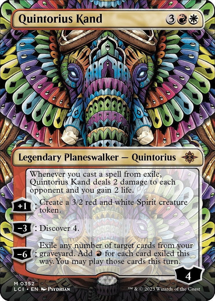 Image for Quintorius Kand (0352) (Borderless) (352) (The Lost Caverns of Ixalan) - Magic: The Gathering
