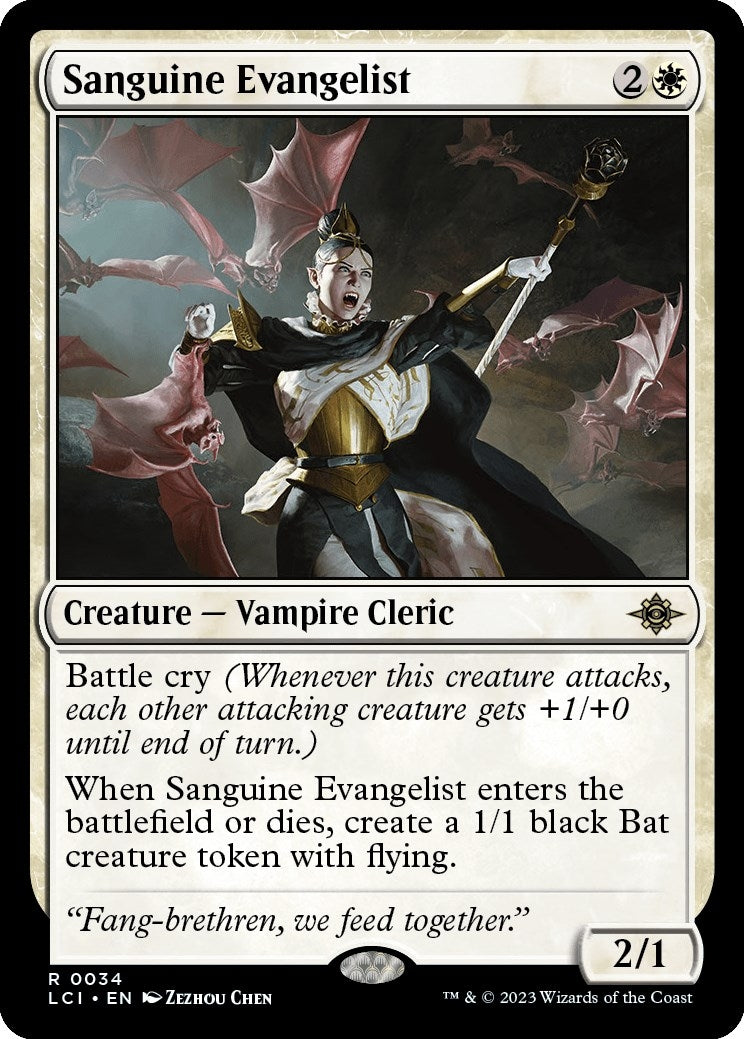 Image for Sanguine Evangelist (34) (The Lost Caverns of Ixalan) - Magic: The Gathering