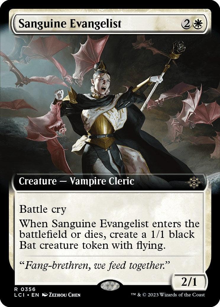 Image for Sanguine Evangelist (Extended Art) (356) (The Lost Caverns of Ixalan) - Magic: The Gathering